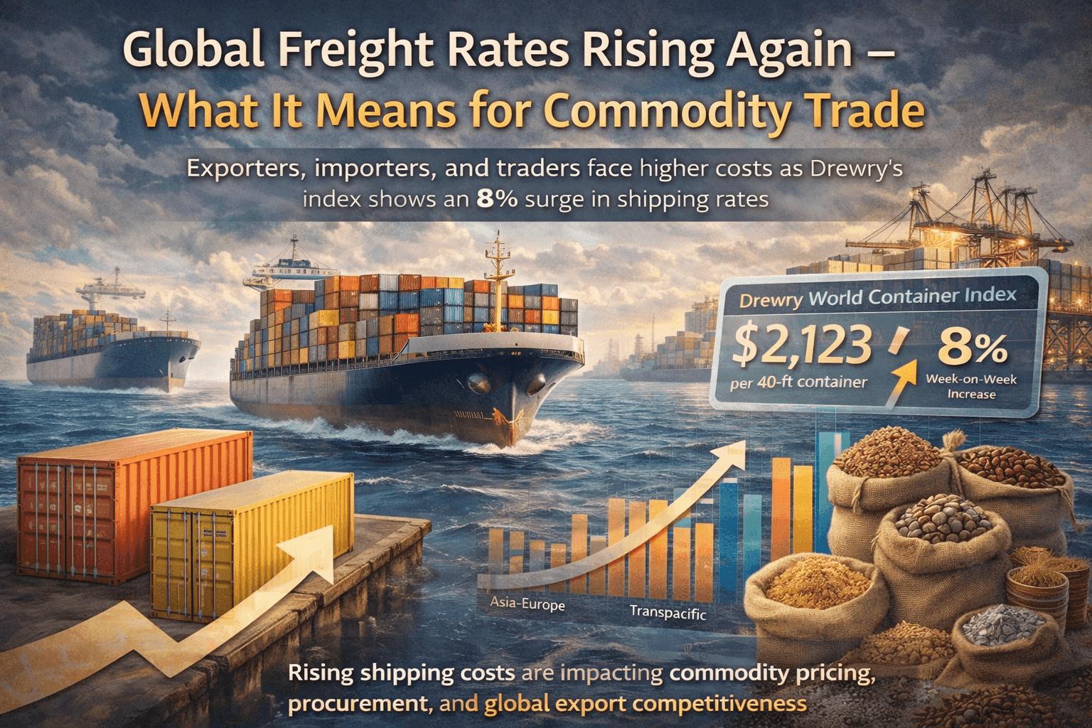 Global Freight Rates Climb Again, Signaling Shift in Commodity Trade Dynamics