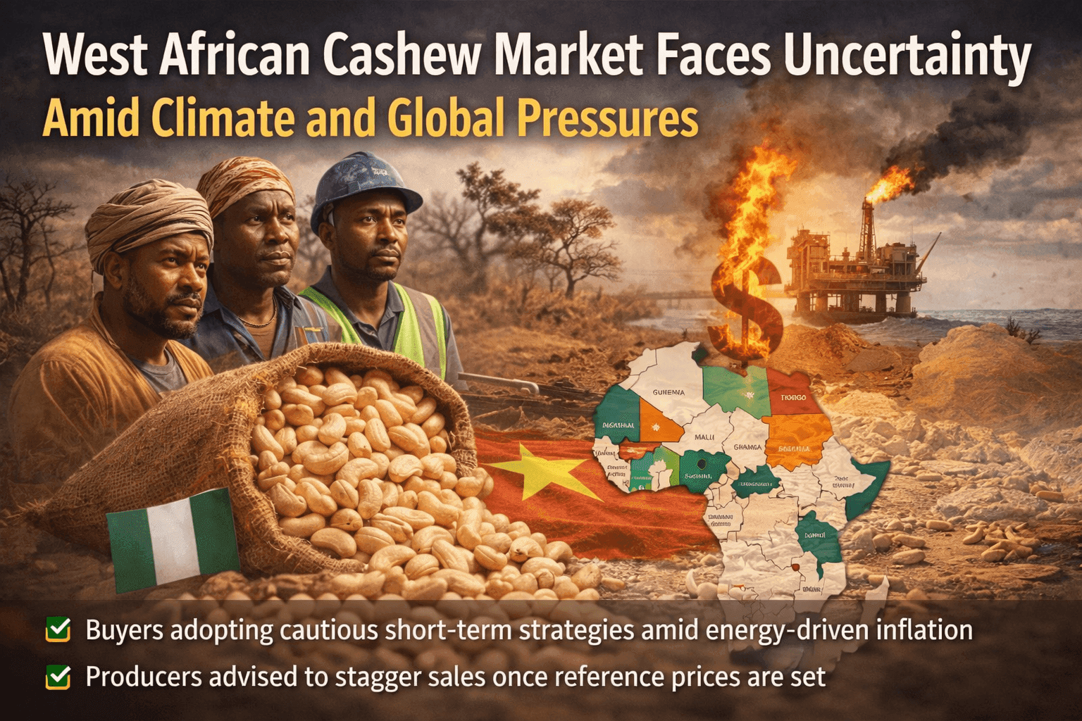 West African Cashew Market Faces Uncertainty Amid Climate and Global Pressures