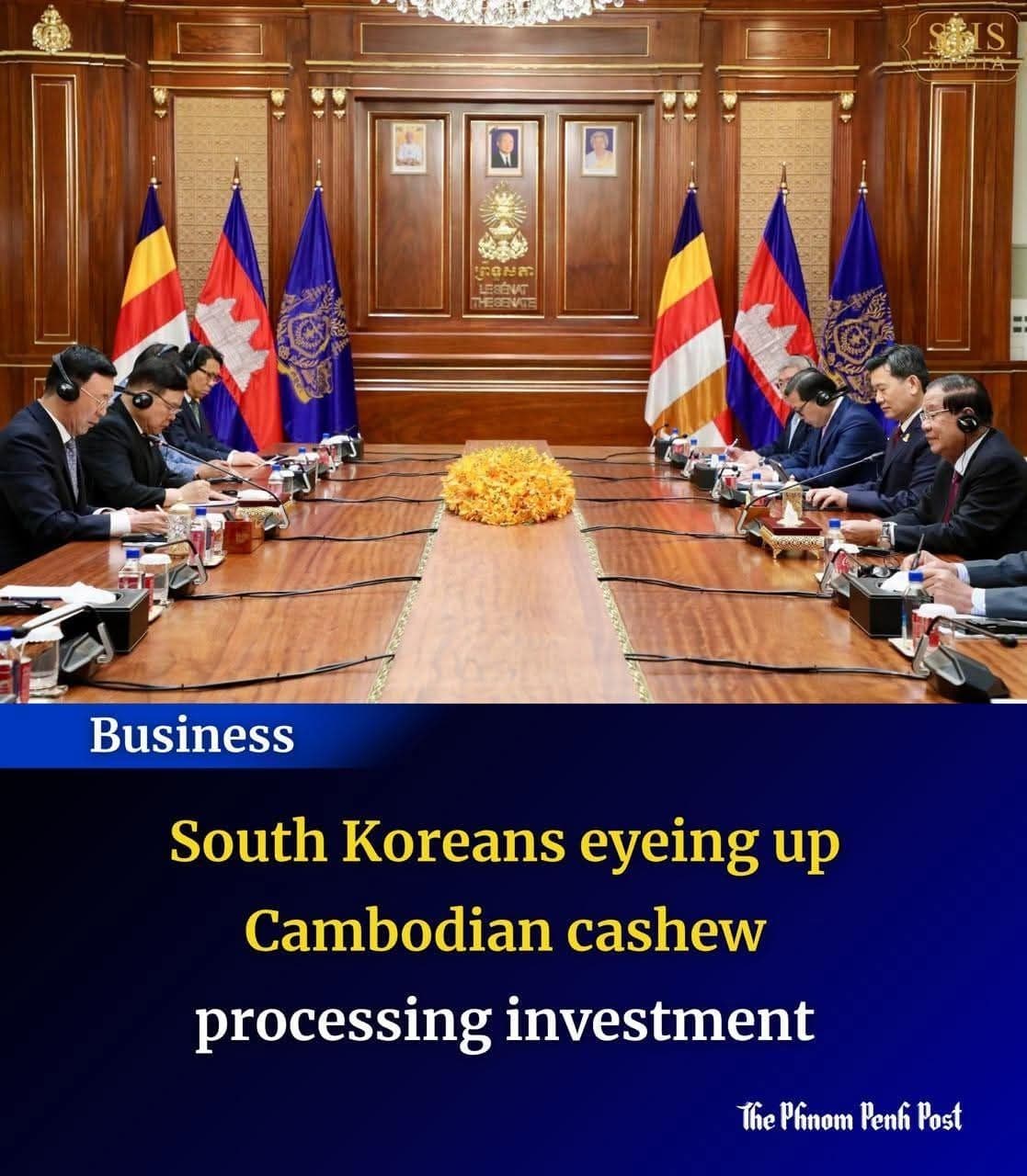 South Koreans eyeing up Cambodian cashew processing investment